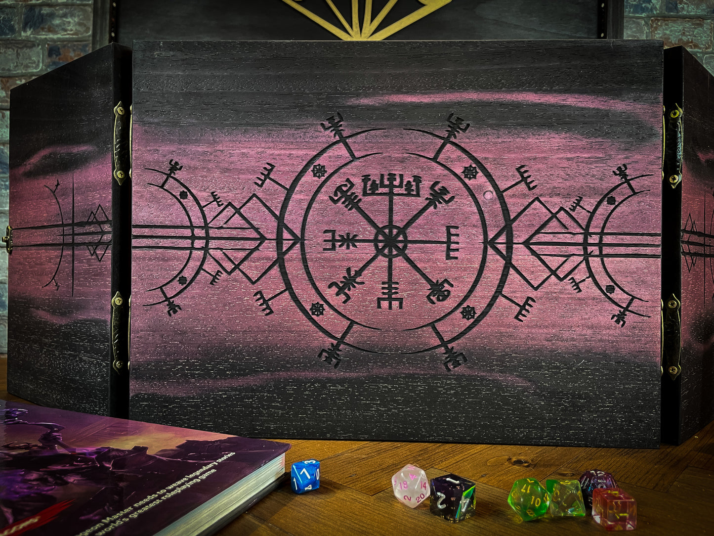 Wooden Viking Style Dungeon Master Screen