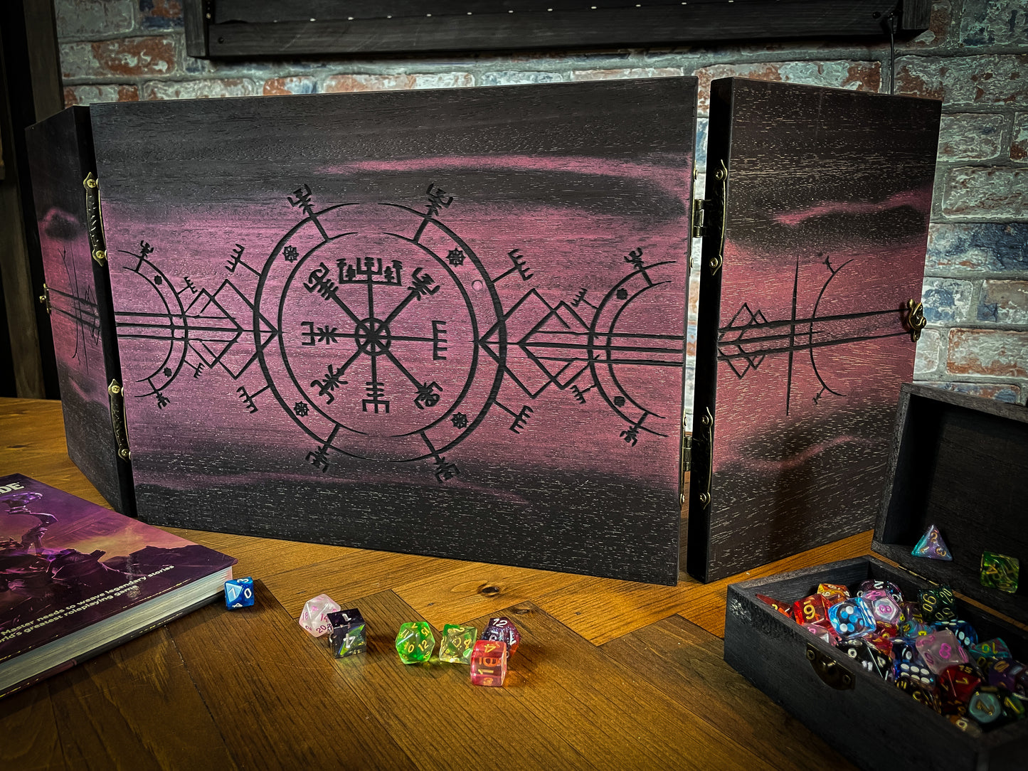 Wooden Viking Style Dungeon Master Screen