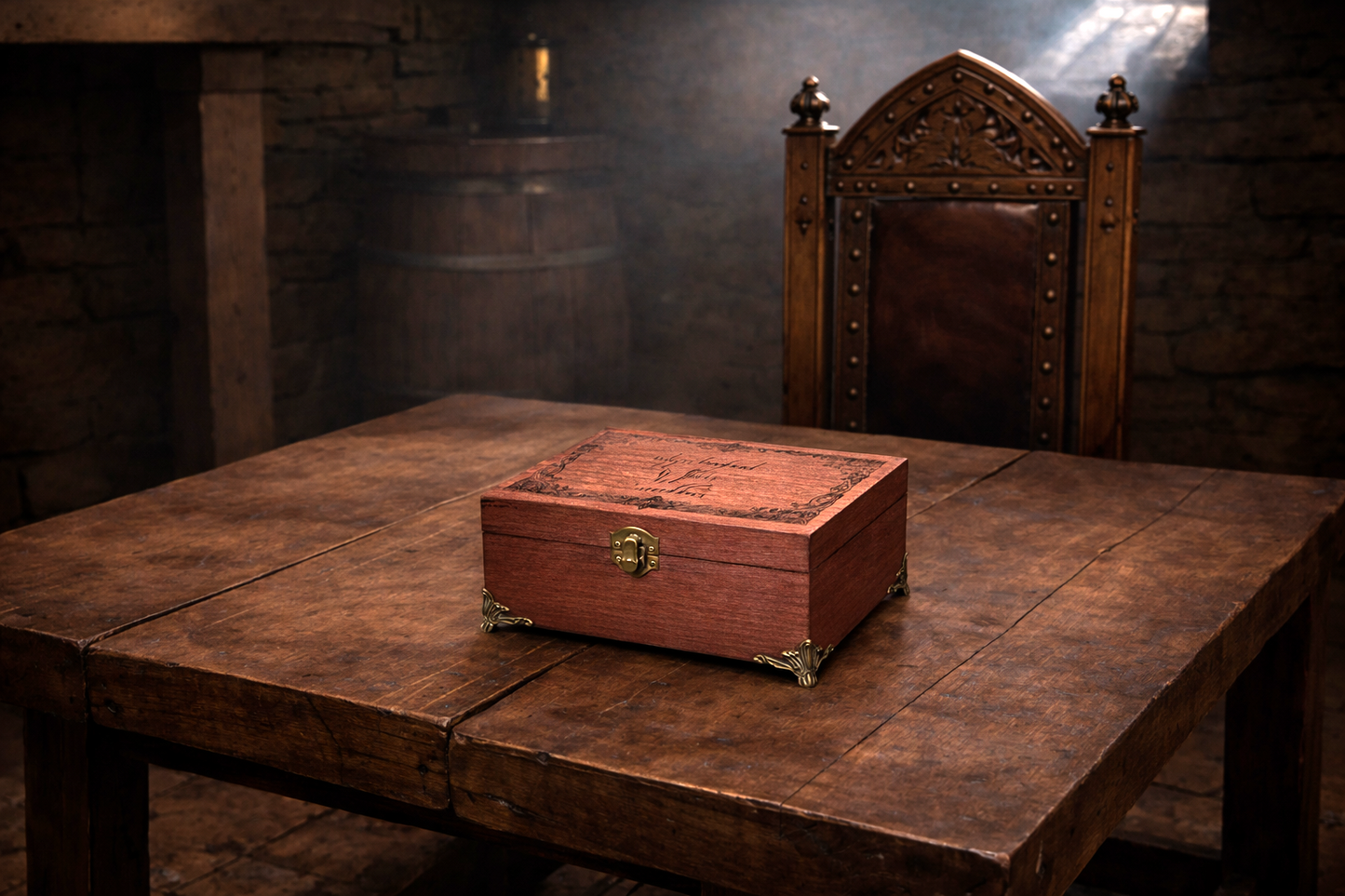 Personalised Elvish Engraved Dice Box | Choice Of Size & Finish