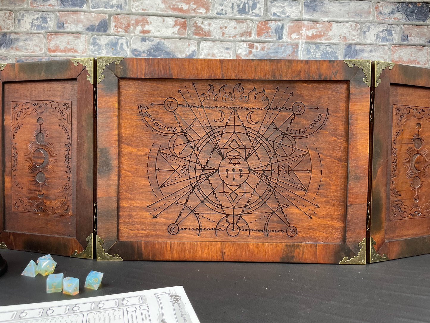 Esoteric Alchemy Personalized Wooden Dungeon Master Screen