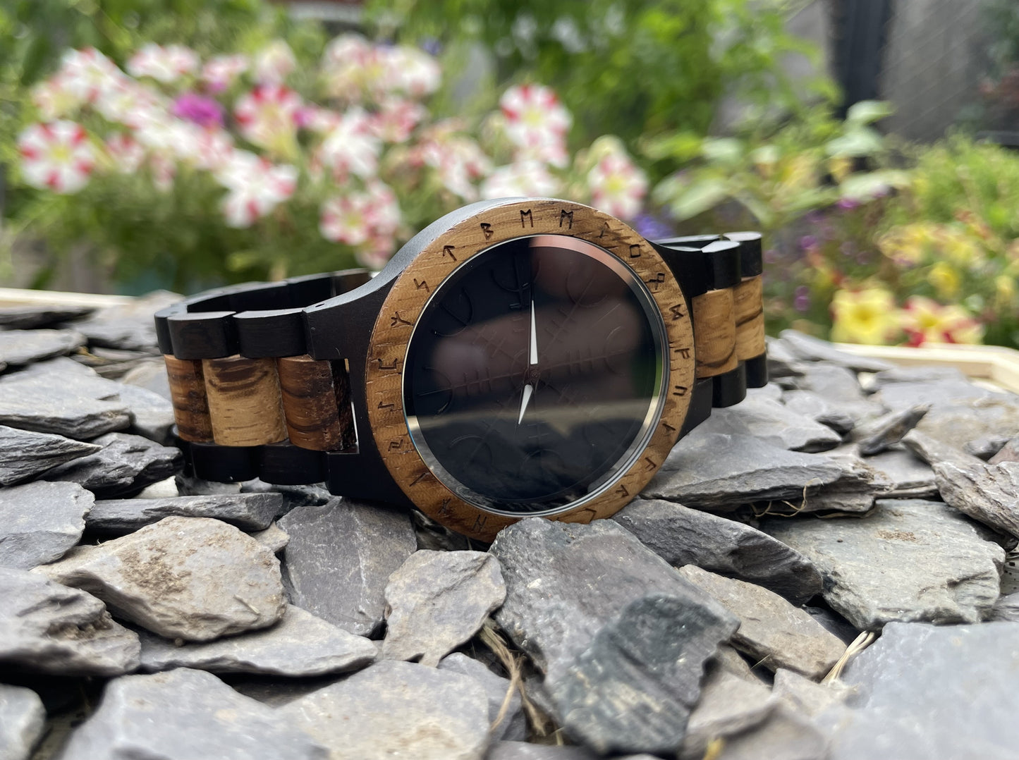 Helm Of Awe Design Zebrano & Black Walnut Wooden Eco Watch
Made from solid zebrano and black walnut, these watches are both comfortable to wear and a unique timepiece. Free UK delivery by Fandomonium