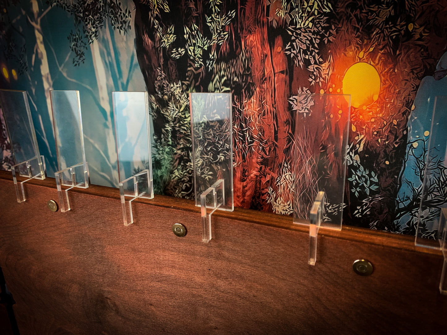 The Storytellers Screen - Wood Effect Dungeon Master Screen With 3D Carving