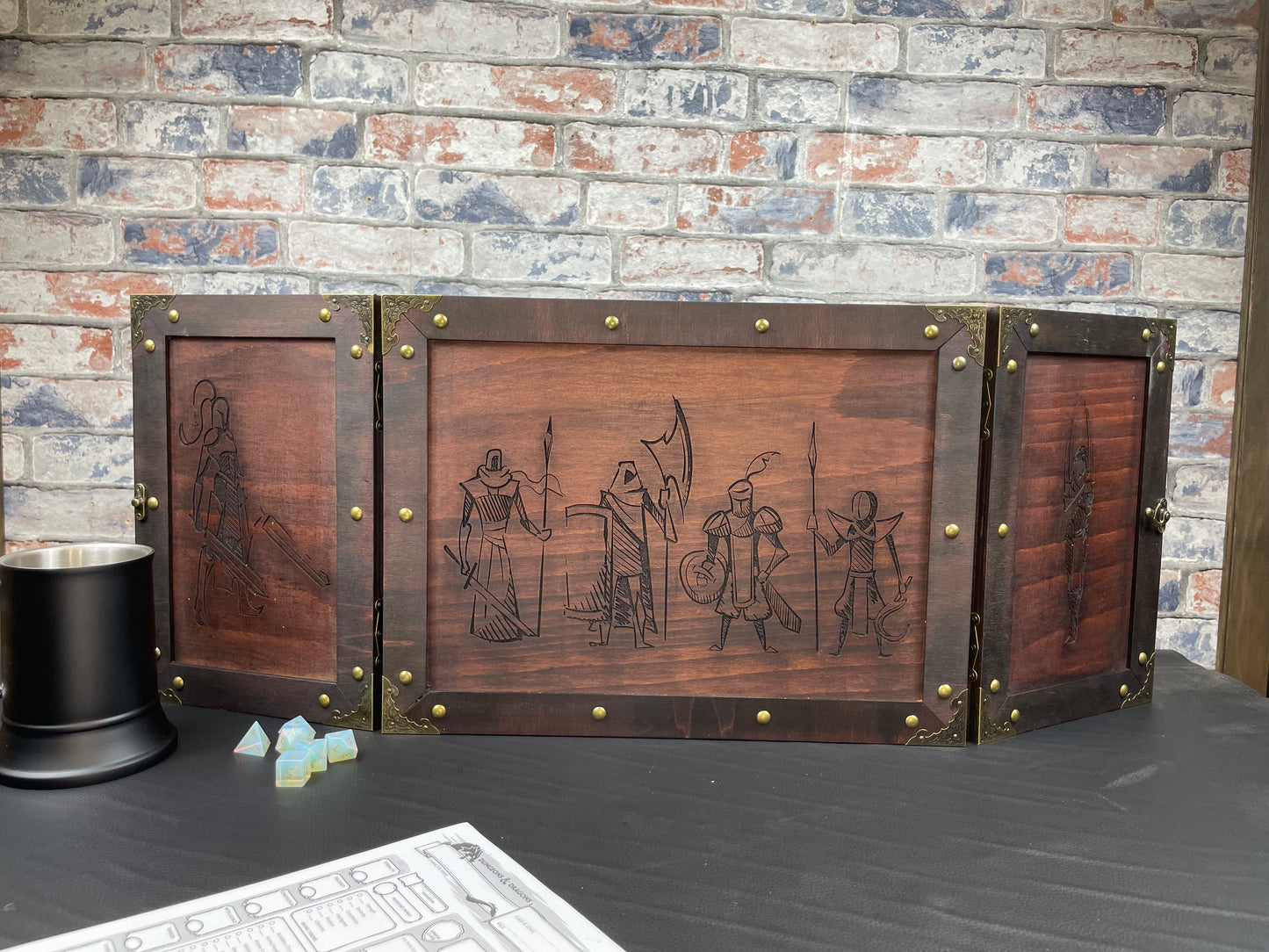 Personalised "Choose Your Party" Wooden Dungeon Master Screen