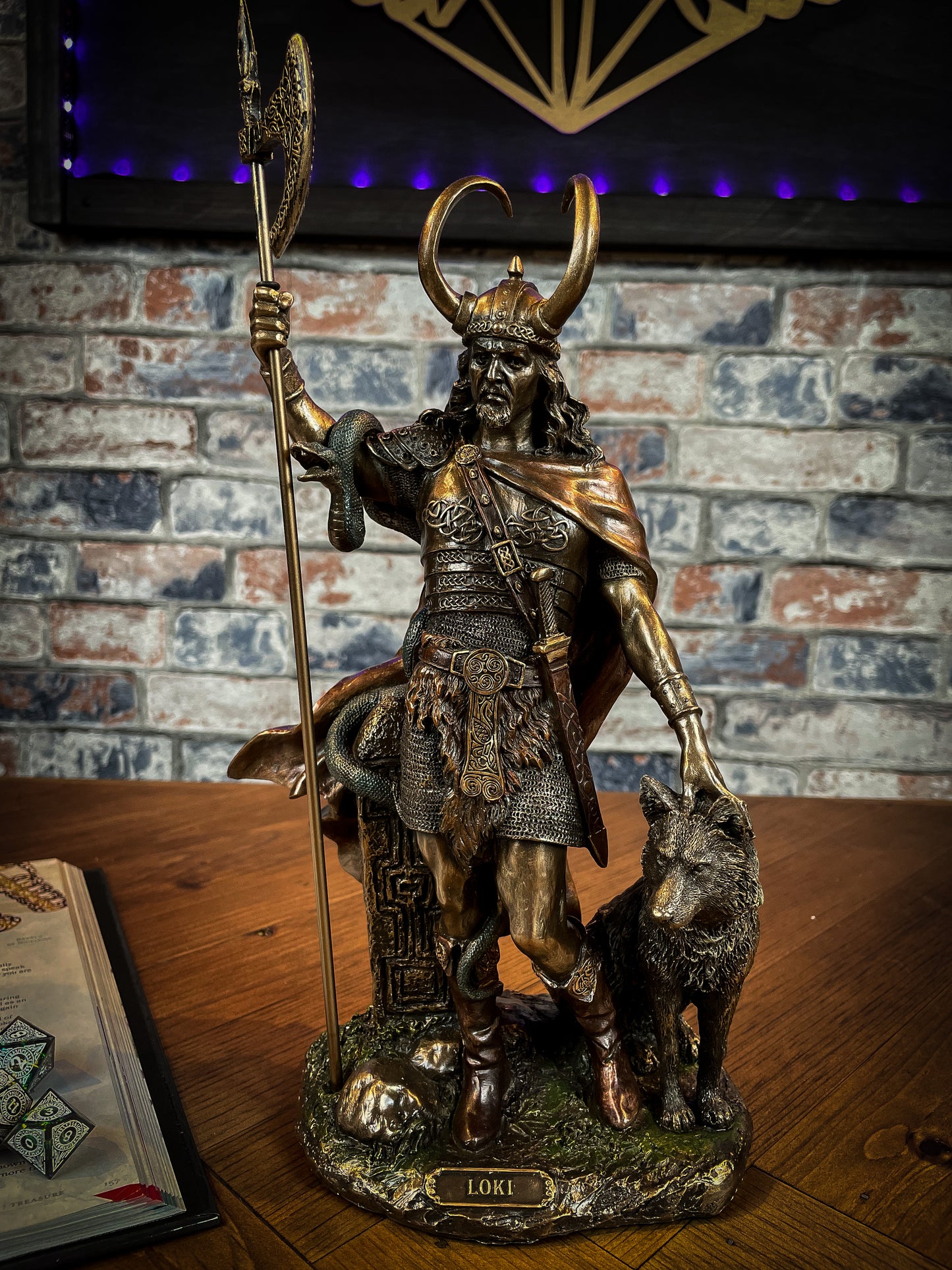 Loki - Norse god of mischief solid resin figurine. Free UK Delivery by Fandomonium