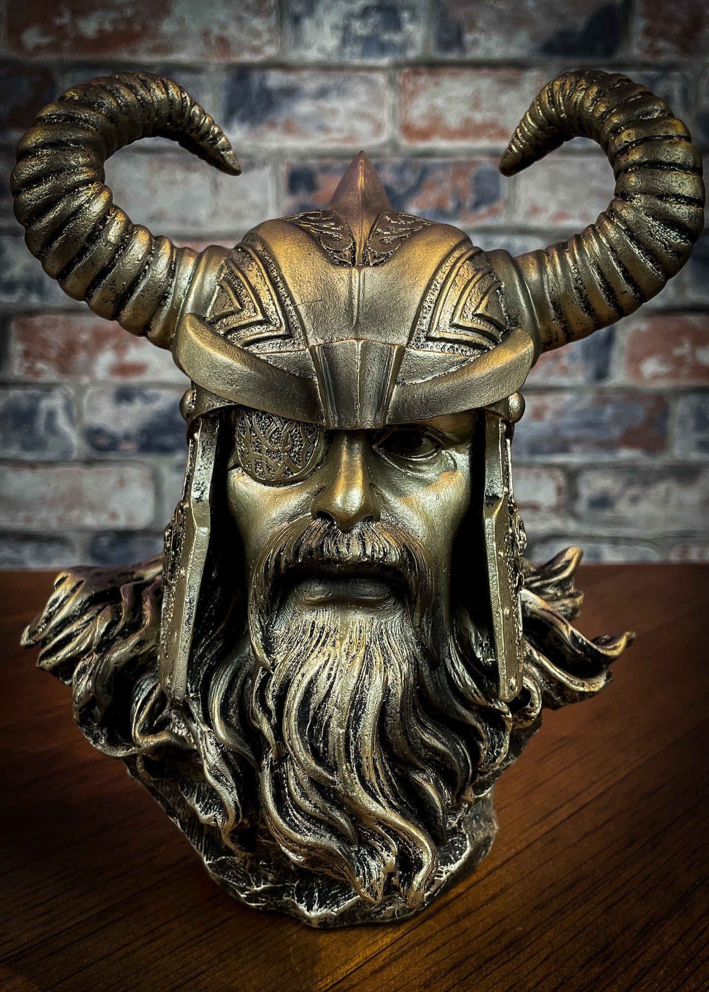Solid Resin Odin's Bust. Perfect for all fans on Norse Mythology. Free UK Delivery by Fandomonium
