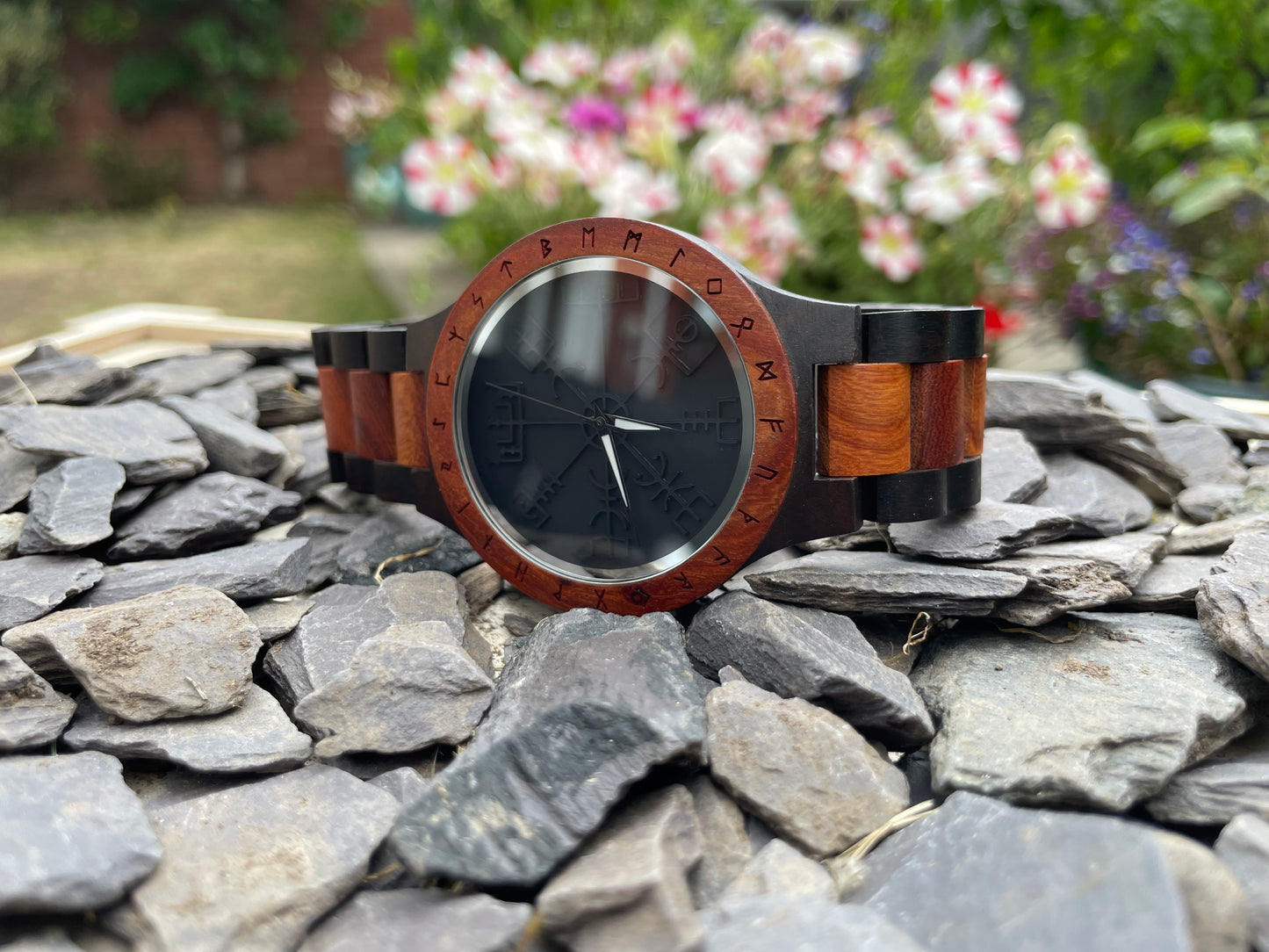 Vegvisir Design Walnut Wooden Eco Watch