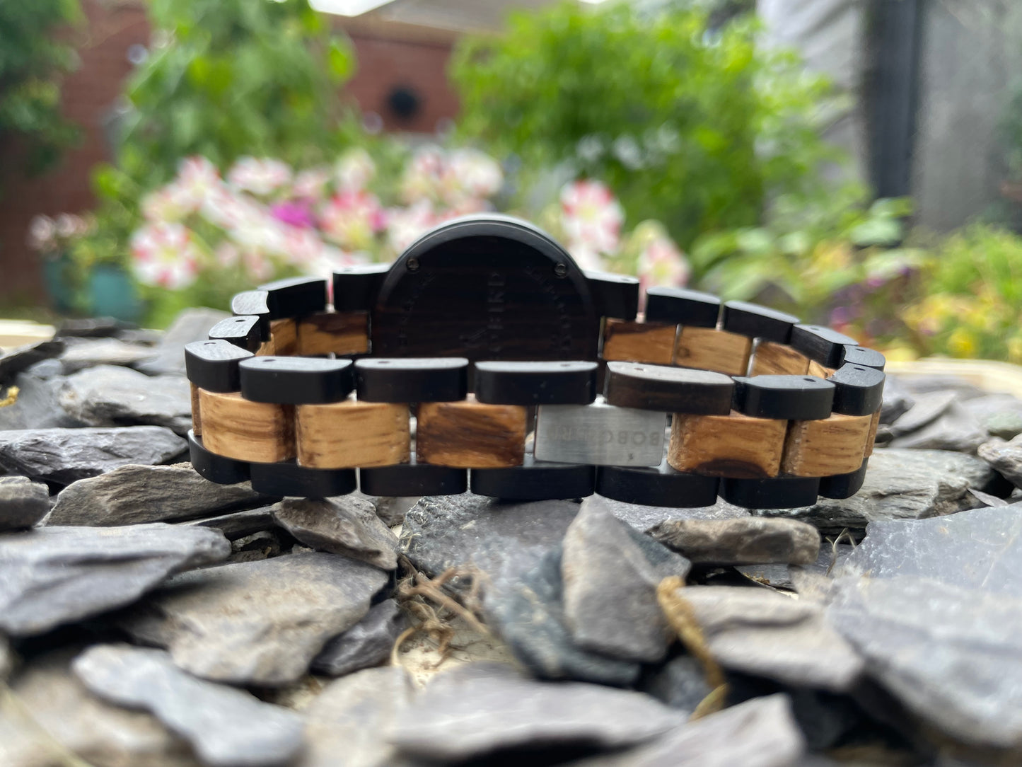 Zebrano and Walnut Wooden Ladies Eco Watch
