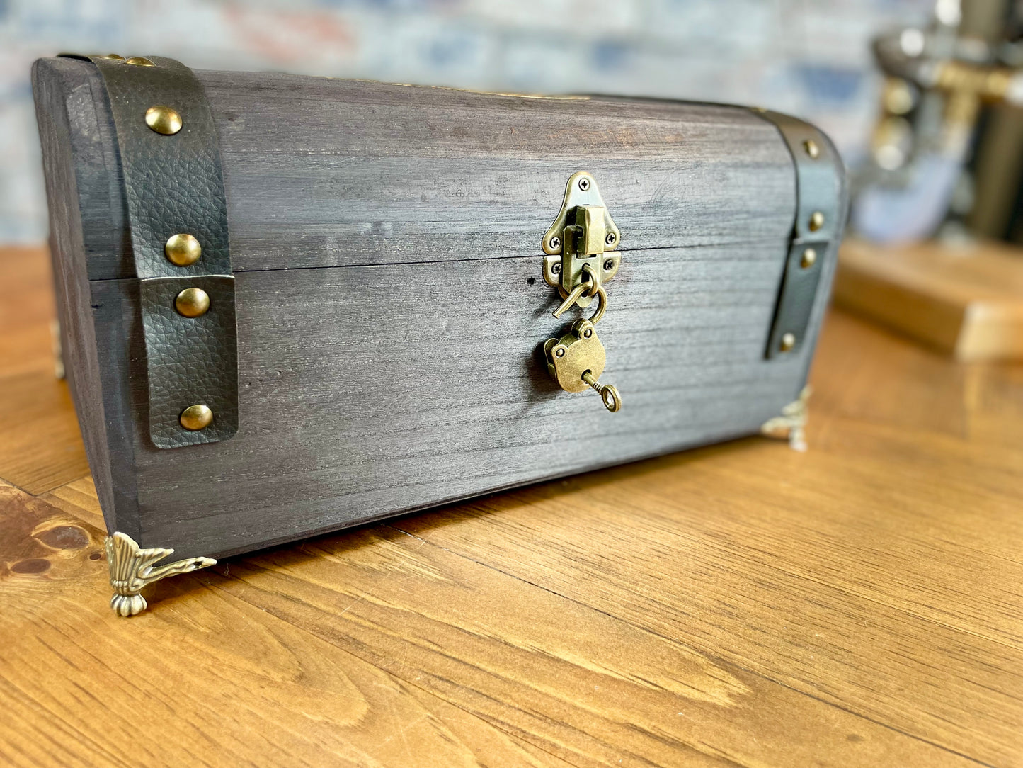 Wooden Personalised Deck Box For All Kinds Of Trading Cards And Accessories Each box is split into two trays which can hold over 1200 2.5x3.5" trading cards or 900 sleeved cards. Perfect for Magic The Gathering, Pokemon, Dungeons and Dragons, Keyforge or any other trading card name.