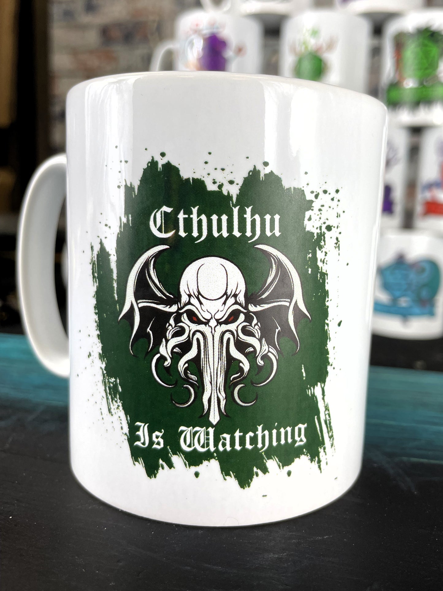 Cthulhu Is Watching Ceramic Mug. Free UK delivery by Fandomonium