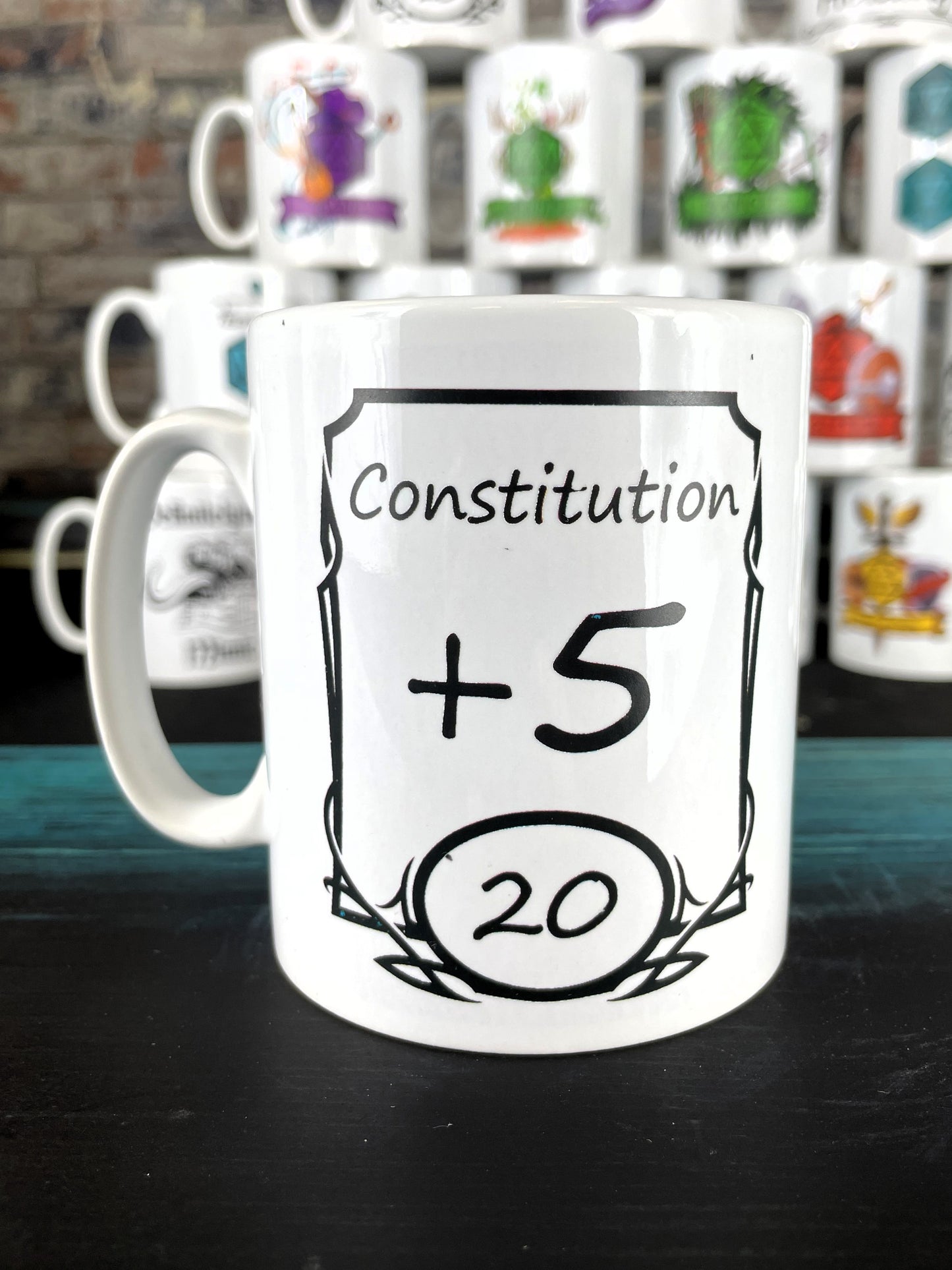 +5 Constitution D&D Stat Mug
10oz ceramic mug that us gives +5 Constitution to the drinker
Free UK delivery by Fandomonium