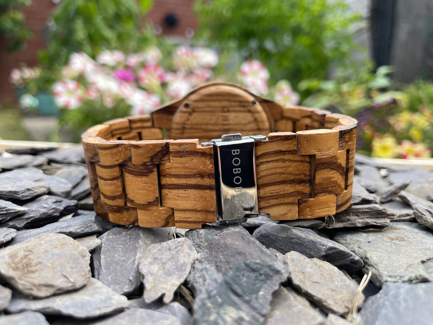 Vegvisir Design Zebrano Wooden Eco Watch. Free UK Delivery With Fandomonium