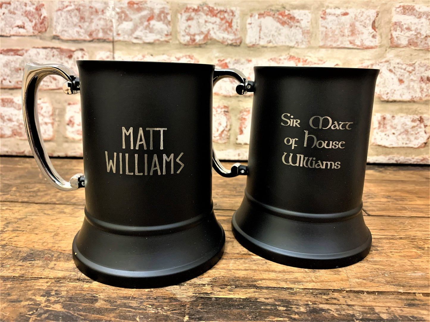 Personalised Engraved Stainless Steel Tankard | Medieval, Viking, Celtic, Fantasy Tankard