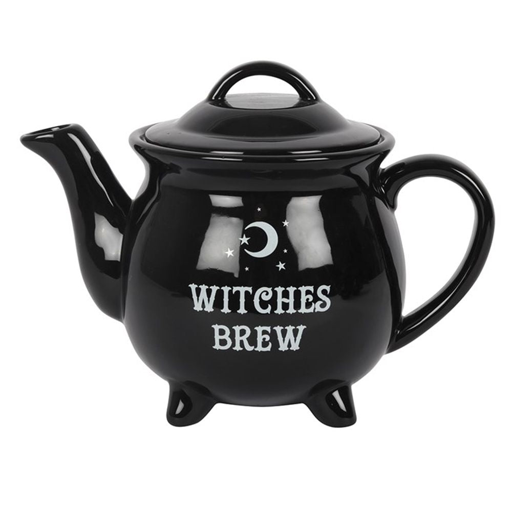 Witches Brew Ceramic Cauldron Tea Set Treat your witches to some afternoon tea with this 'Witches Brew' teapot and 4 cauldron cups. It's sure to cause a commotion at the next coven meeting. An ideal gift for one of your Coven. Free UK delivery by Fandomonium