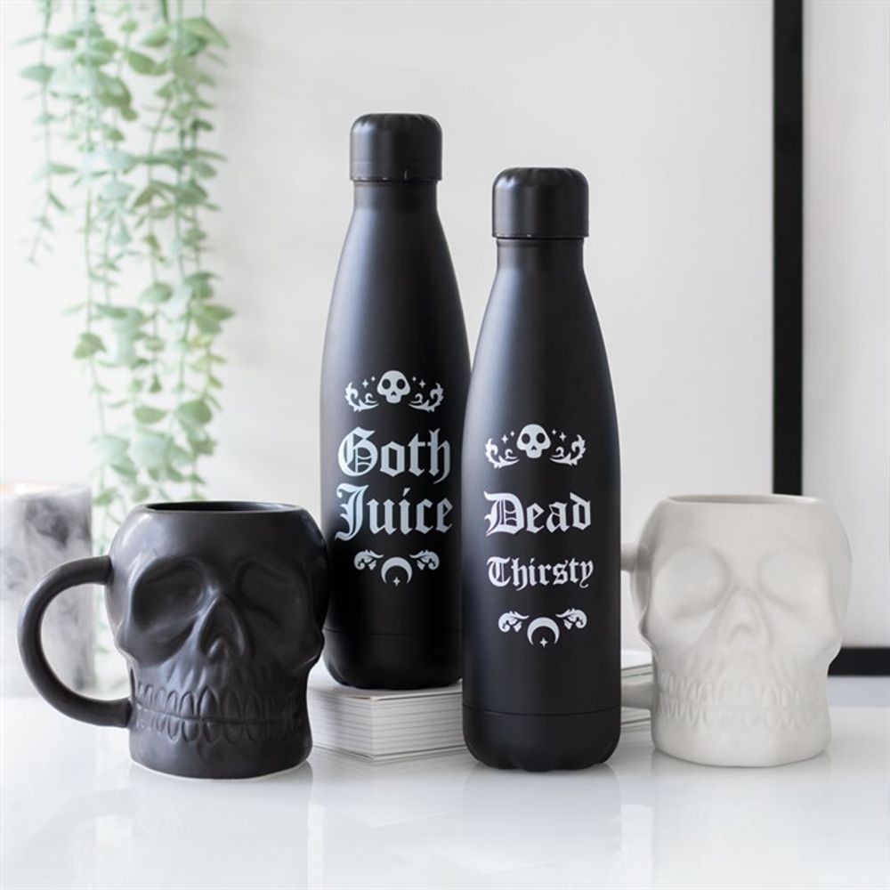 Matte Black Skull Mug Featuring a classic black skull in a matte finish this mug will make a fun addition to any collection. 500ml capacity. Do not microwave. Handwash only. Free UK delivery by Fandomonium