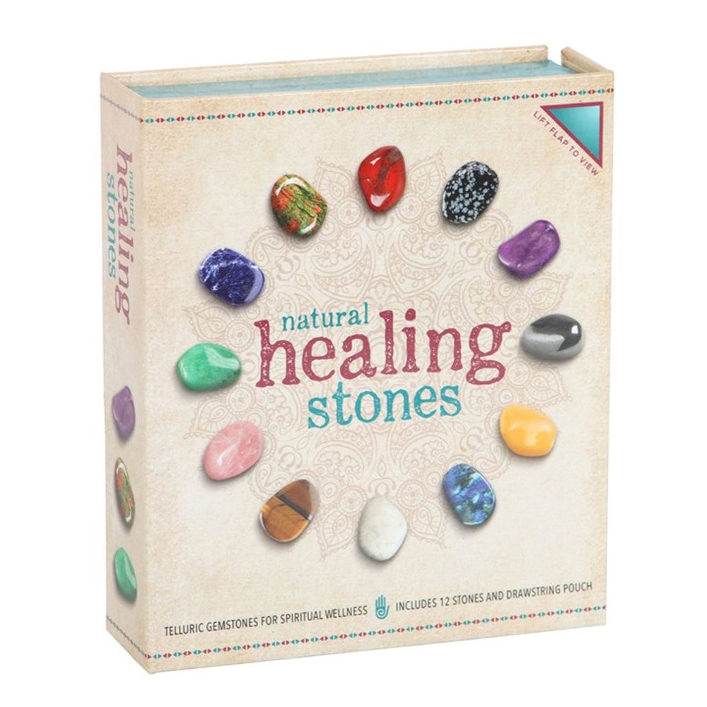 Set of 12 Natural Crystal Healing Gemstones This gift set includes a selection of twelve carefully chosen tumblestones to enhance meditation and crystal healing practices. From the balancing energy of red jasper to the calming influence of rose quartz, these stones offer a diverse range of properties to support emotional well-being and spiritual growth. Free UK delivery by Fandomonium