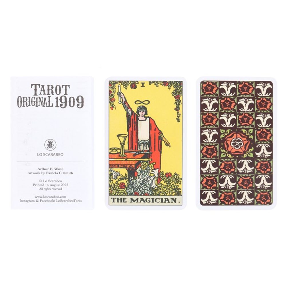 Tarot Original 1909 Mini Tarot Cards This mini tarot deck is great for beginners and experts alike. Tarot Original 1909 is a detailed reproduction of the timeless deck created by Pamela Colman Smith and Arthur Edward Waite in a petite size that's perfect for on-the-go divination. Free UK delivery by Fandomonium