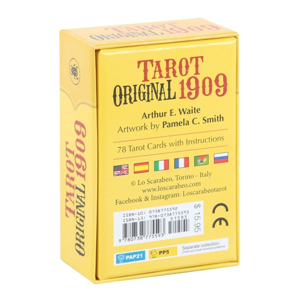 Tarot Original 1909 Mini Tarot Cards This mini tarot deck is great for beginners and experts alike. Tarot Original 1909 is a detailed reproduction of the timeless deck created by Pamela Colman Smith and Arthur Edward Waite in a petite size that's perfect for on-the-go divination. Free UK delivery by Fandomonium