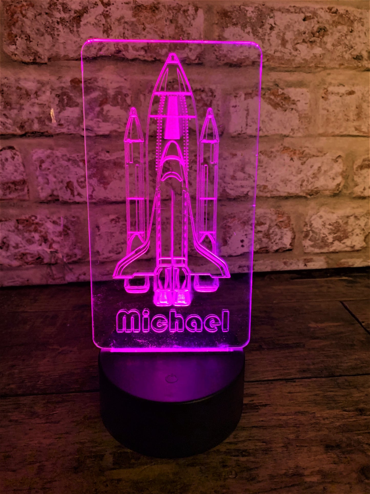 Space Rocket Personalised Nightlight