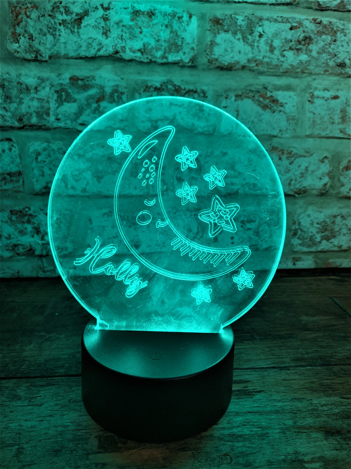 Moon And Stars Personalised Nightlight