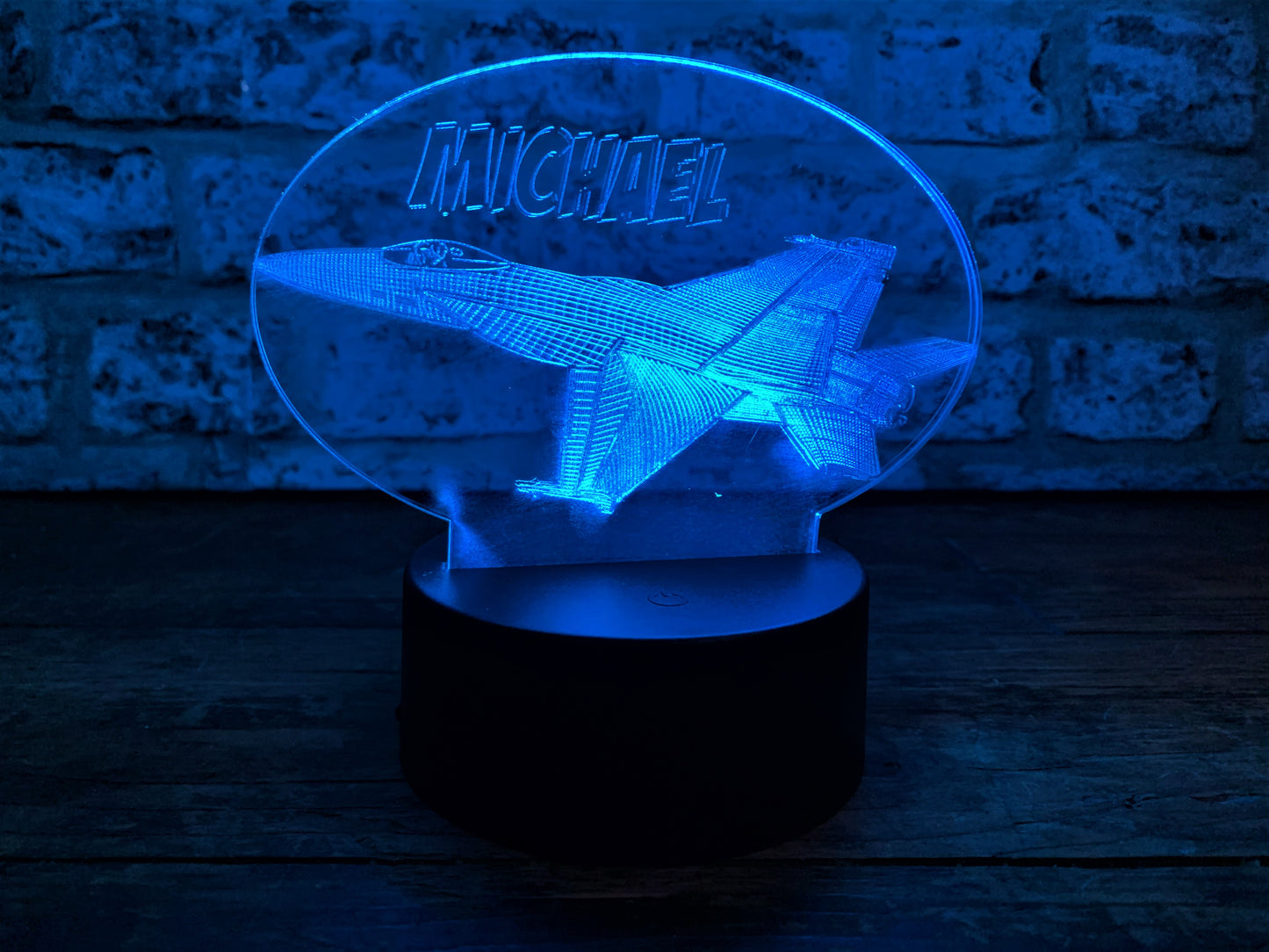 Jet Airplane Personalised Nightlight