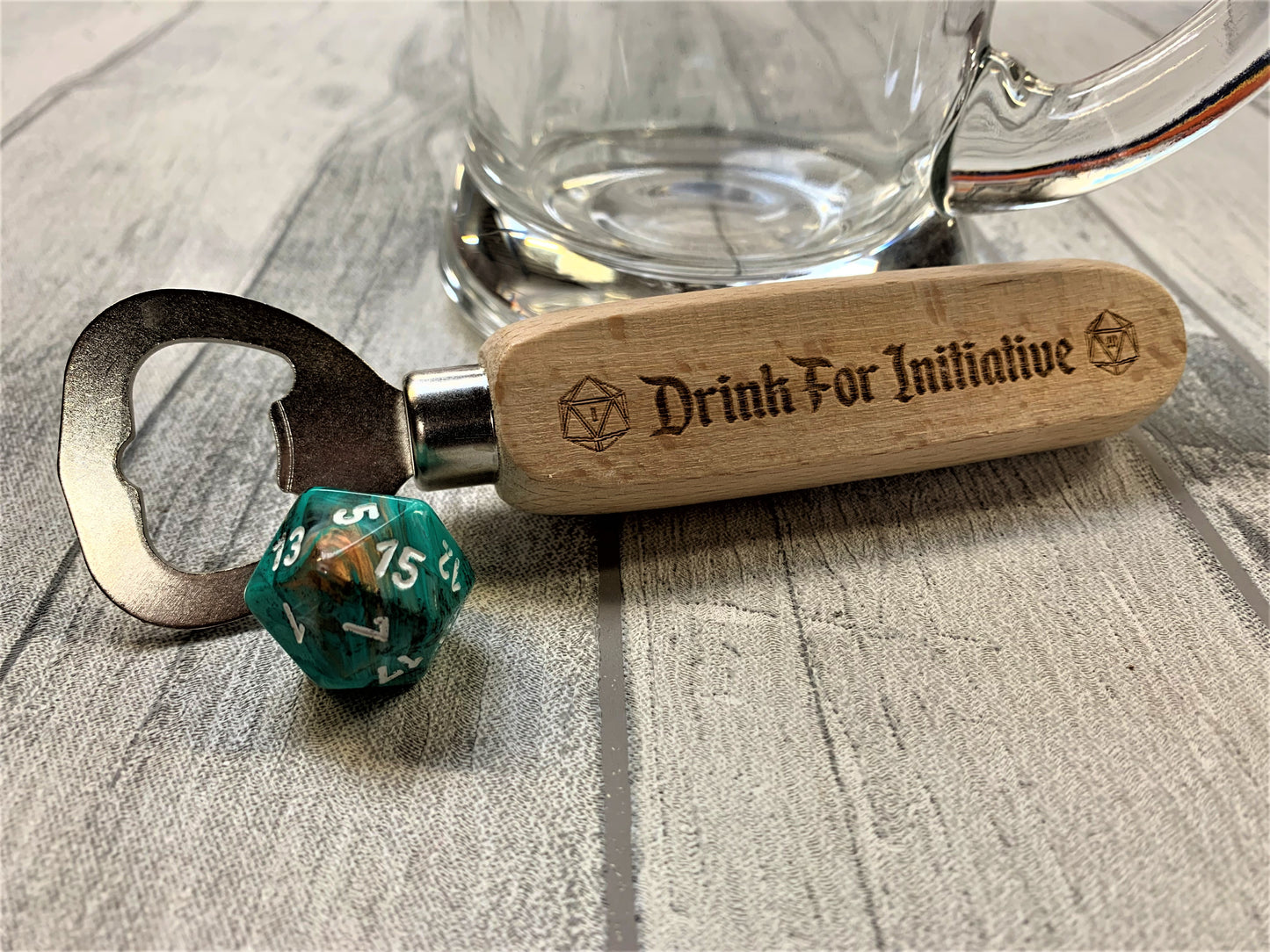 Drink For Initiative Wooden Bottle Opener