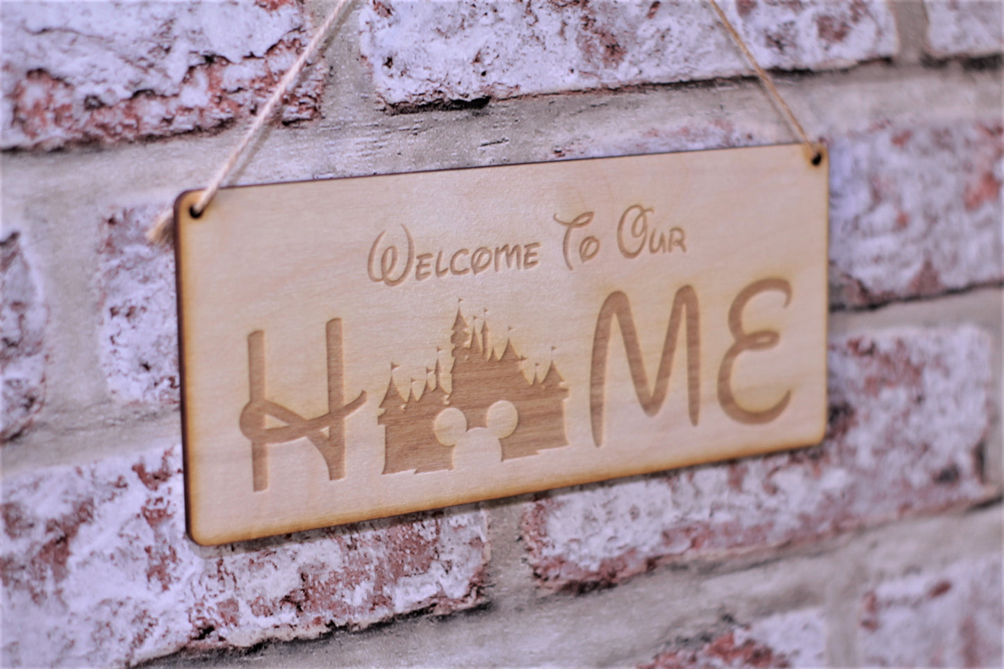 Welcome to our home princess castle sign