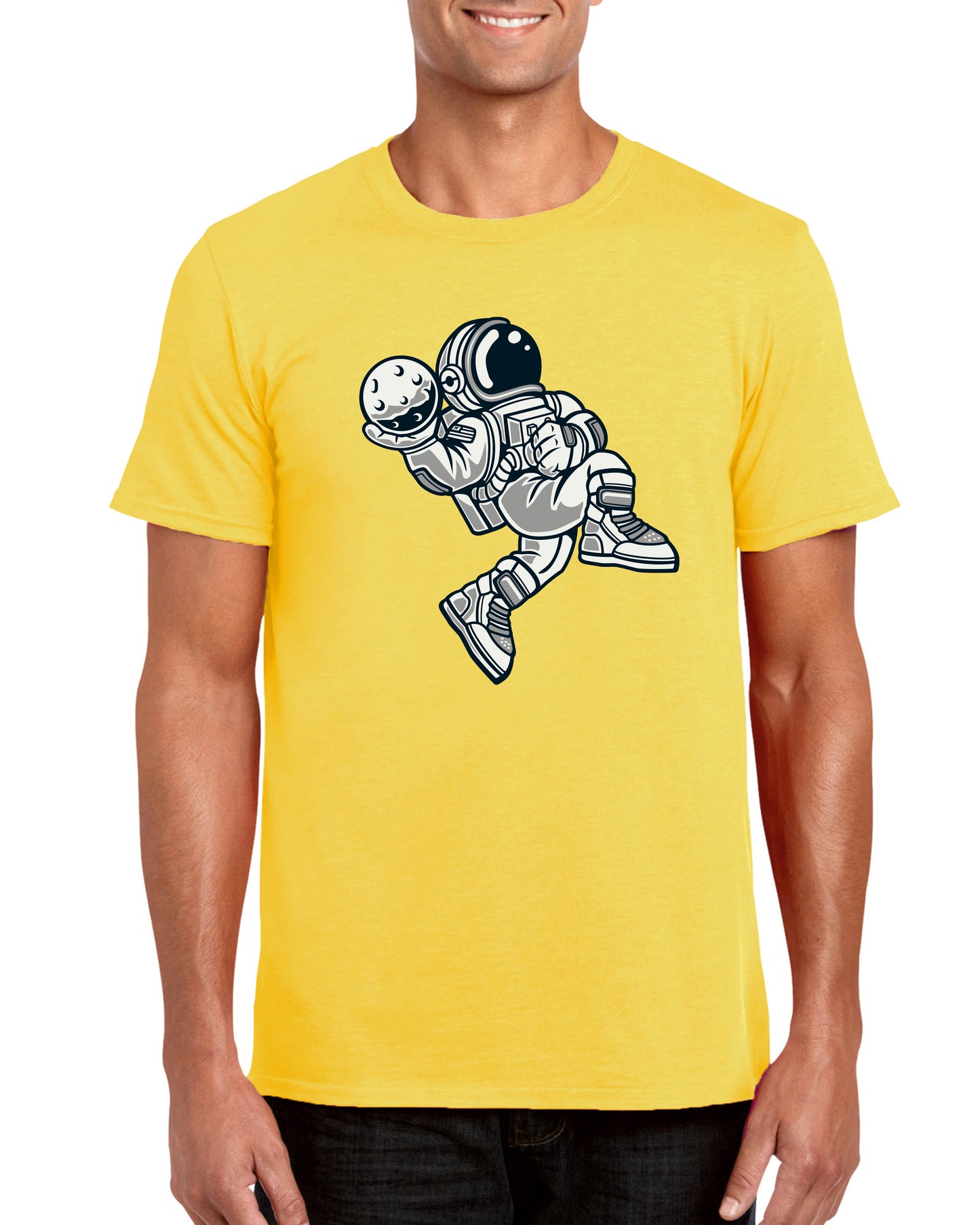 Basketball Spaceman Cartoon t-shirt