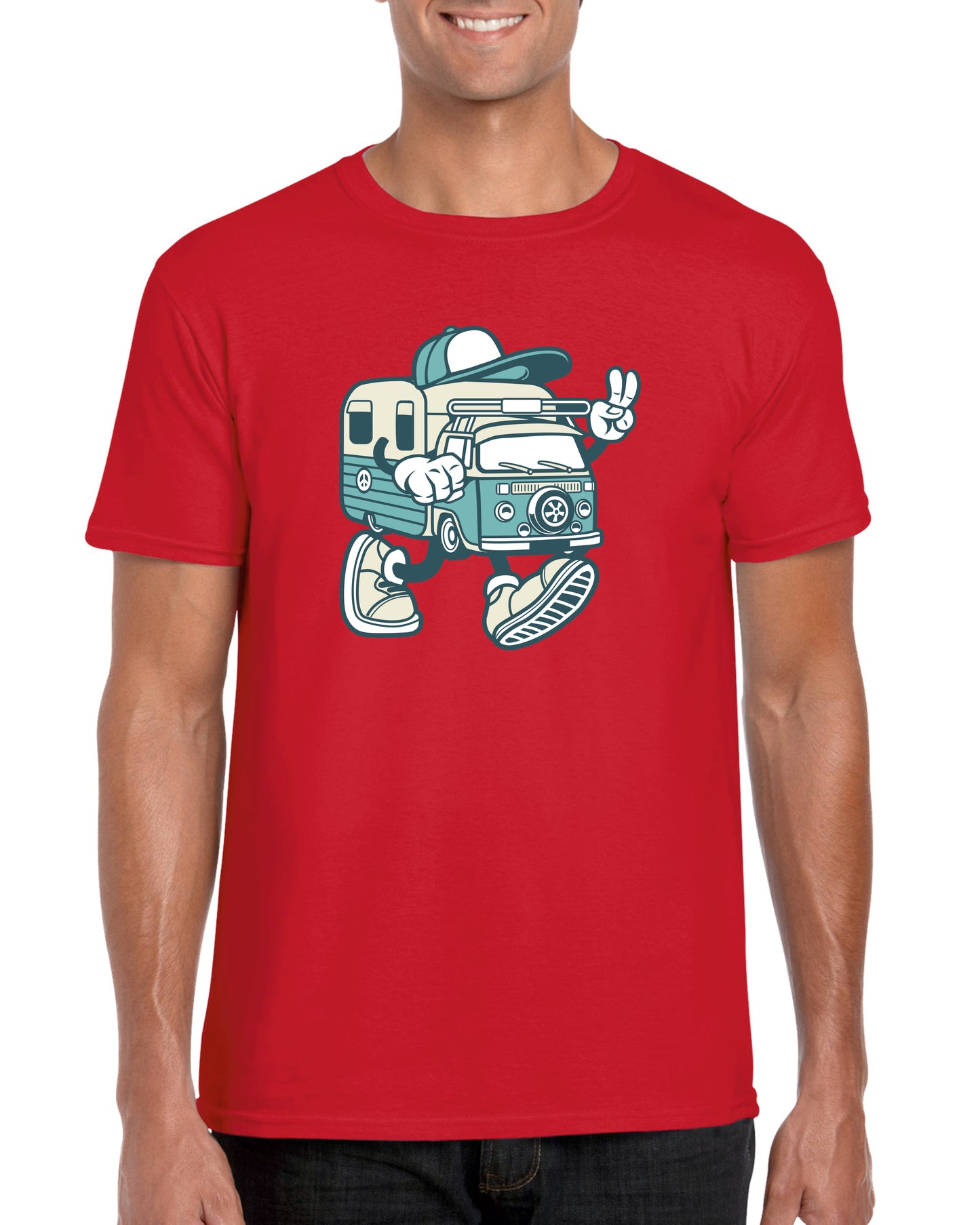 Campervan Cartoon t-shirt