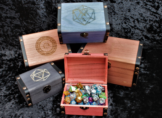Personalised Large Engraved Dice Box | Choice Of Size & Finish
