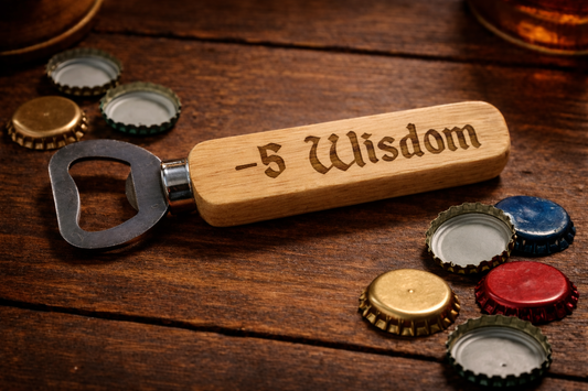 -5 Wisdom Wooden Bottle Opener