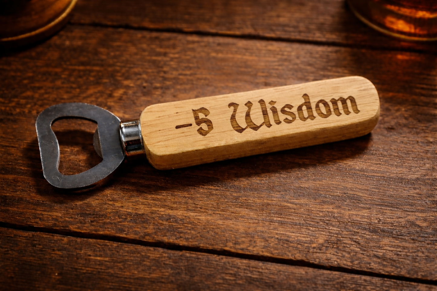 -5 Wisdom Wooden Bottle Opener