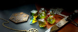 Aurora Autumn resin polyhedral dice set.  Yet another reason to add to your growing dice collection with these fantastic resin dice. These are beautiful translucent dice featuring a full range of autumnal yellows, golds and oranges.   They are standard 16mm polyhedral dice sets perfect for Tabletop games and RPG's such as pathfinder or dungeons and dragons.  This set includes one of each D20, D12, D10, D%, D8, D6, D4.