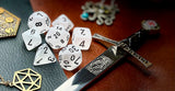 Clear Frosted Chessex Dice Set  These genuine Chessex polyhedral dice sets are a perfect addition to any dice collection.  They are standard 16mm polyhedral dice sets perfect for Tabletop games and RPG's such as pathfinder or dungeons and dragons.  This set includes one of each D20, D12, D10, D%, D8, D6, D4.  Why Choose Chessex?  Chessex are the market leaders in quality of dice and consistency of roll and have been creating dice for over 30 years