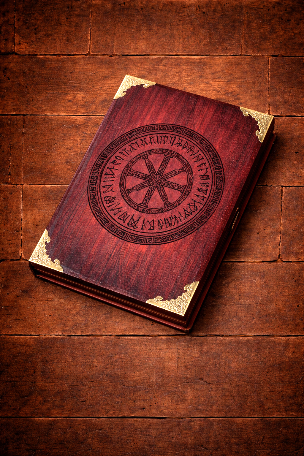 Norse Charred Ancient Dice and Storage Box