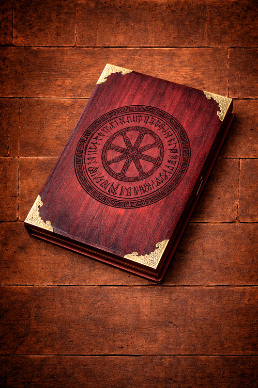 Norse Charred Ancient Dice and Storage Box