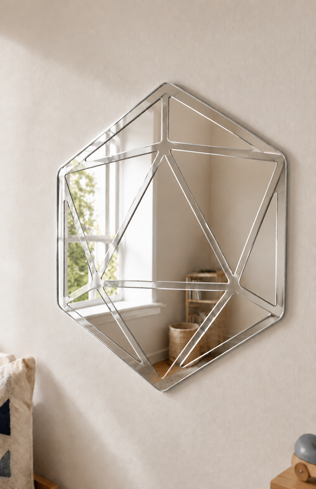 D20 design acrylic mirror