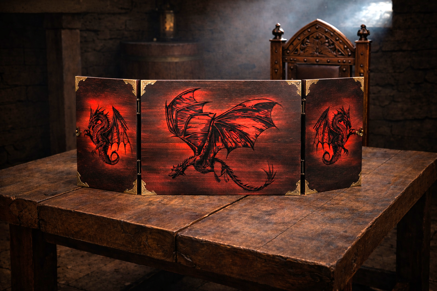 Fire Dragon Dungeon Master Screen