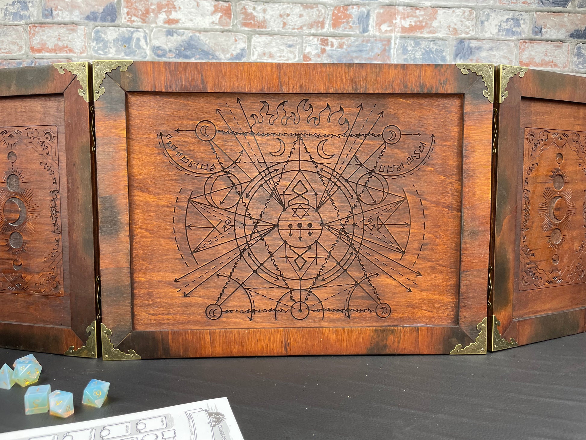 Esoteric Alchemy Personalized Wooden Dungeon Master Screen