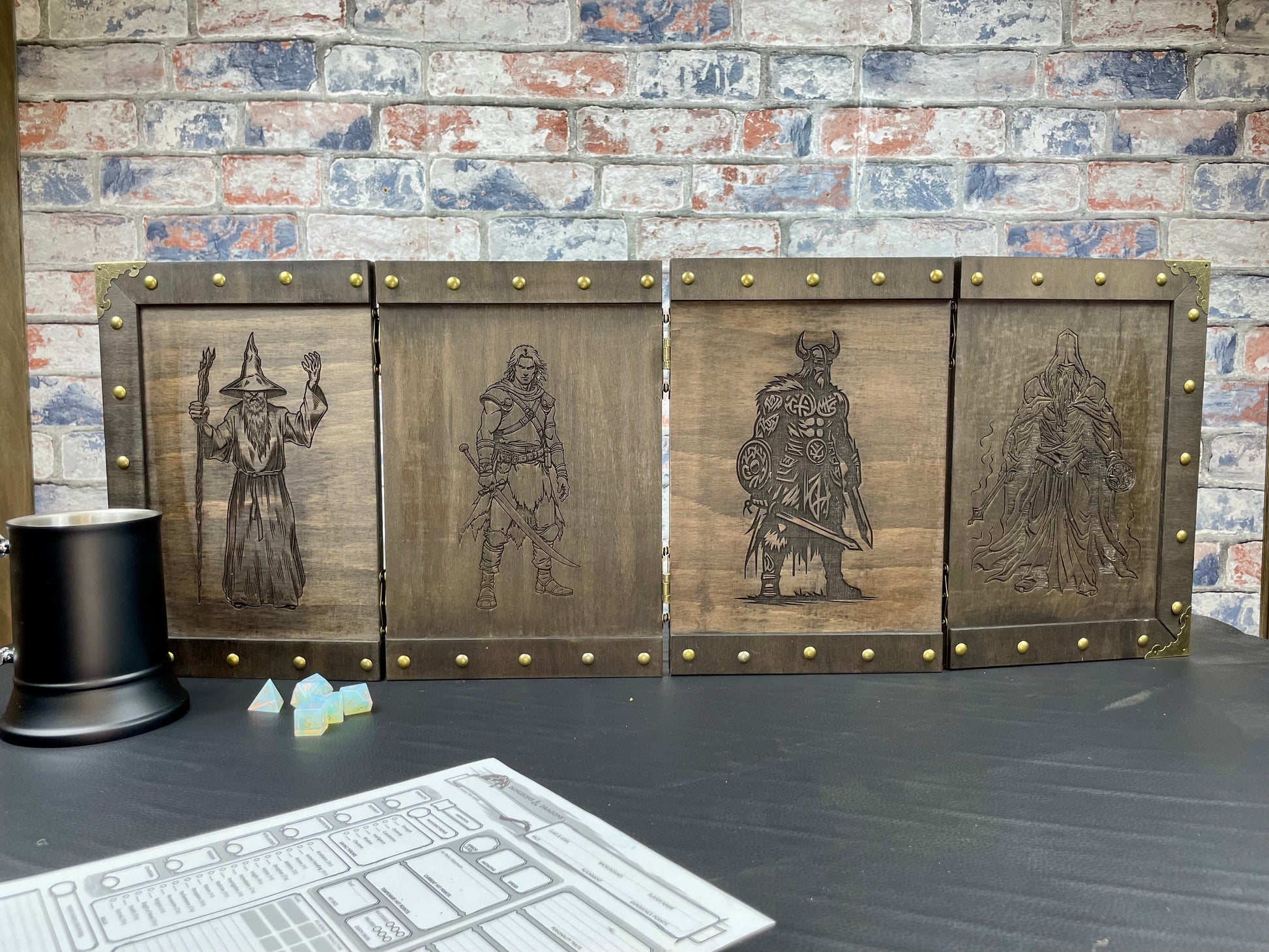 Folding 4-Panel "Choose your party" Dungeon Master Screen