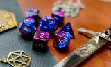 Gemini Blue Purple Chessex Dice Set These genuine Chessex polyhedral dice sets are a perfect addition to any dice collection. They are standard 16mm polyhedral dice sets perfect for Tabletop games and RPG's such as pathfinder or dungeons and dragons. Free UK Delivery by Fandomonium