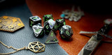 Gemini Grey Black Chessex Dice Set These genuine Chessex polyhedral dice sets are a perfect addition to any dice collection. They are standard 16mm polyhedral dice sets perfect for Tabletop games and RPG's such as pathfinder or dungeons and dragons. Free UK Delivery by Fandomonium
