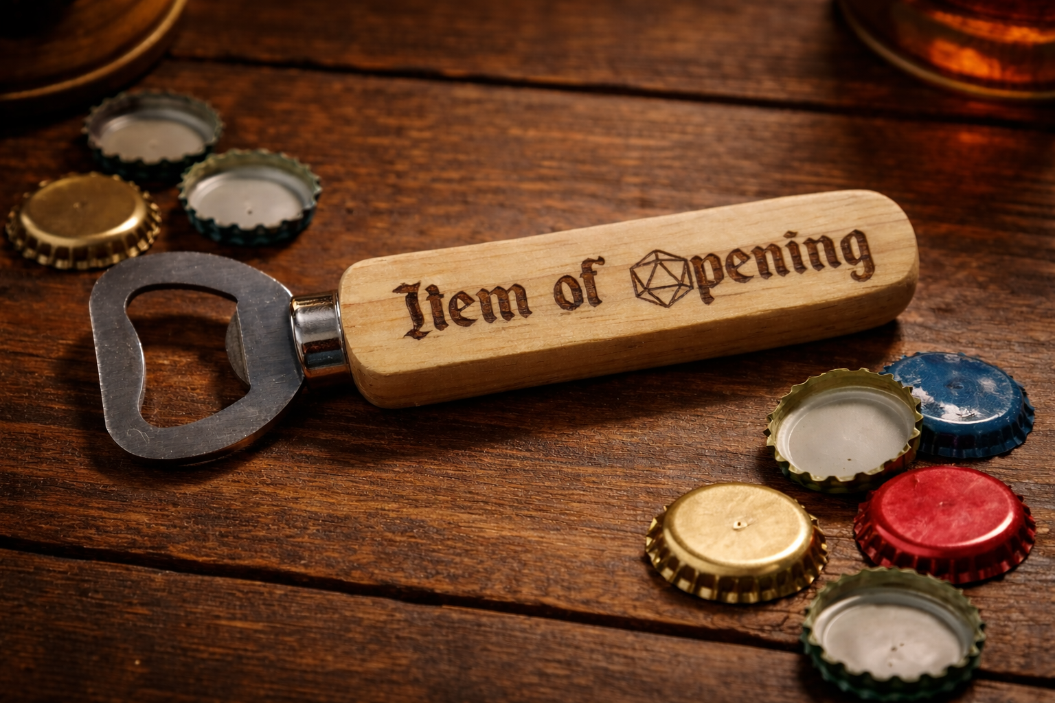 Item Of Opening Wooden Bottle Opener