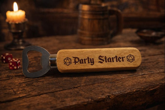 Party Starter Wooden Bottle Opener