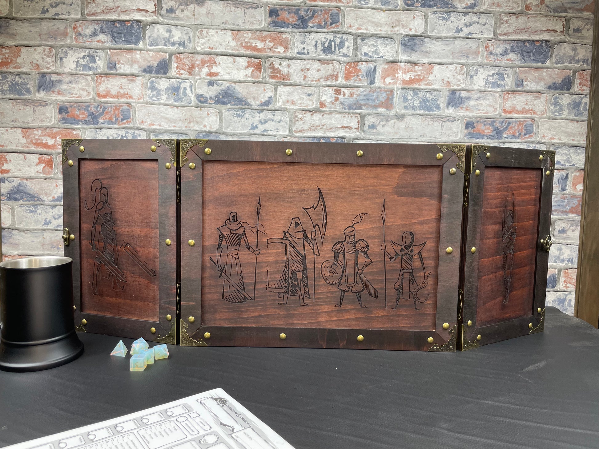 Personalised "Choose Your Party" Wooden Dungeon Master Screen