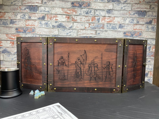 Personalised "Choose Your Party" Wooden Dungeon Master Screen