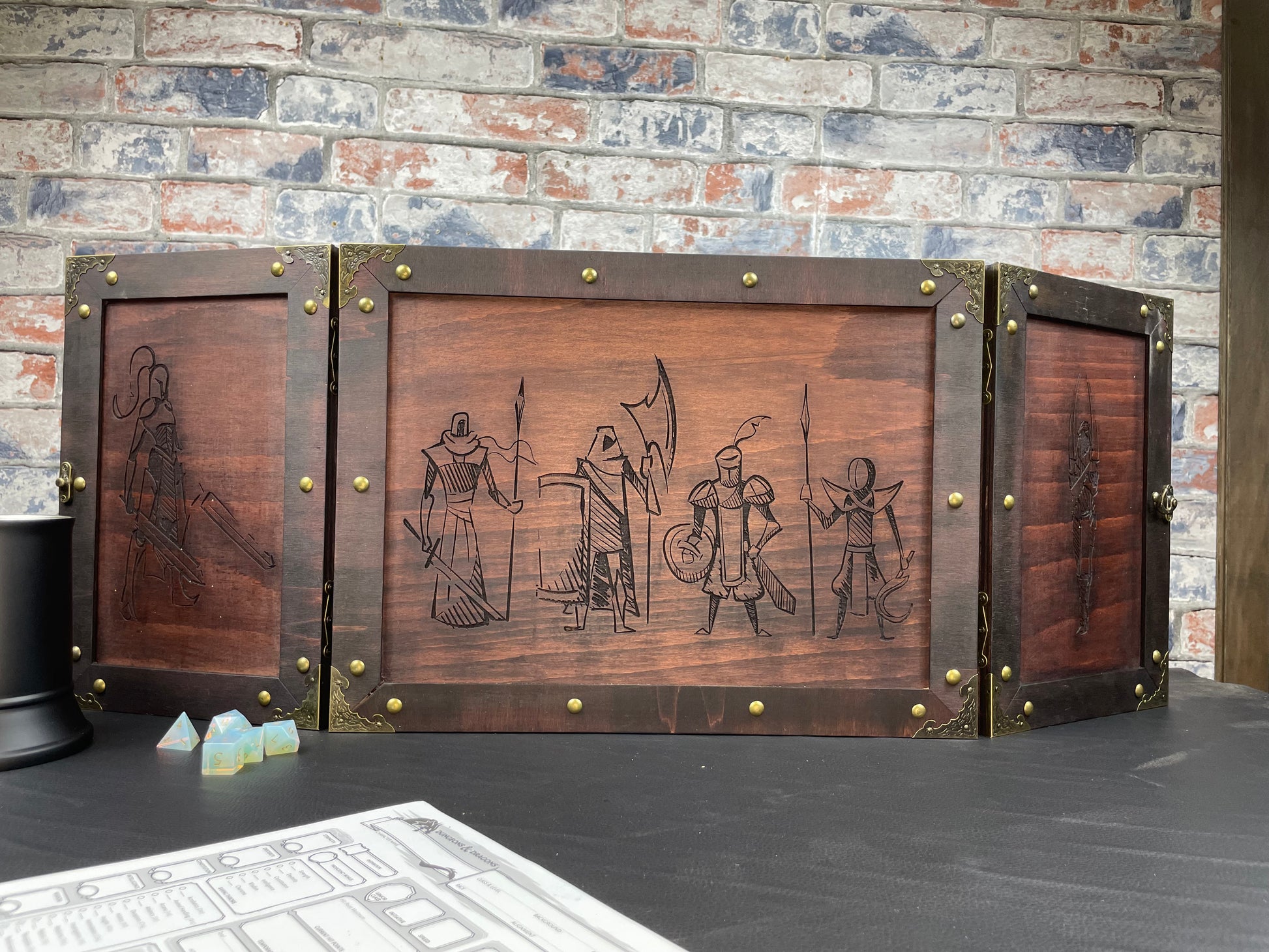 Personalised "Choose Your Party" Wooden Dungeon Master Screen