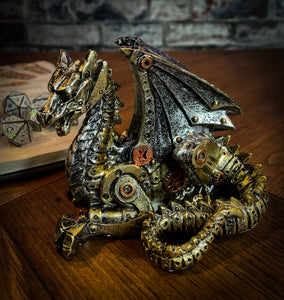 Mechanical Hatchling Steampunk Dragon Figurine. Free UK Delivery by Fandomonium