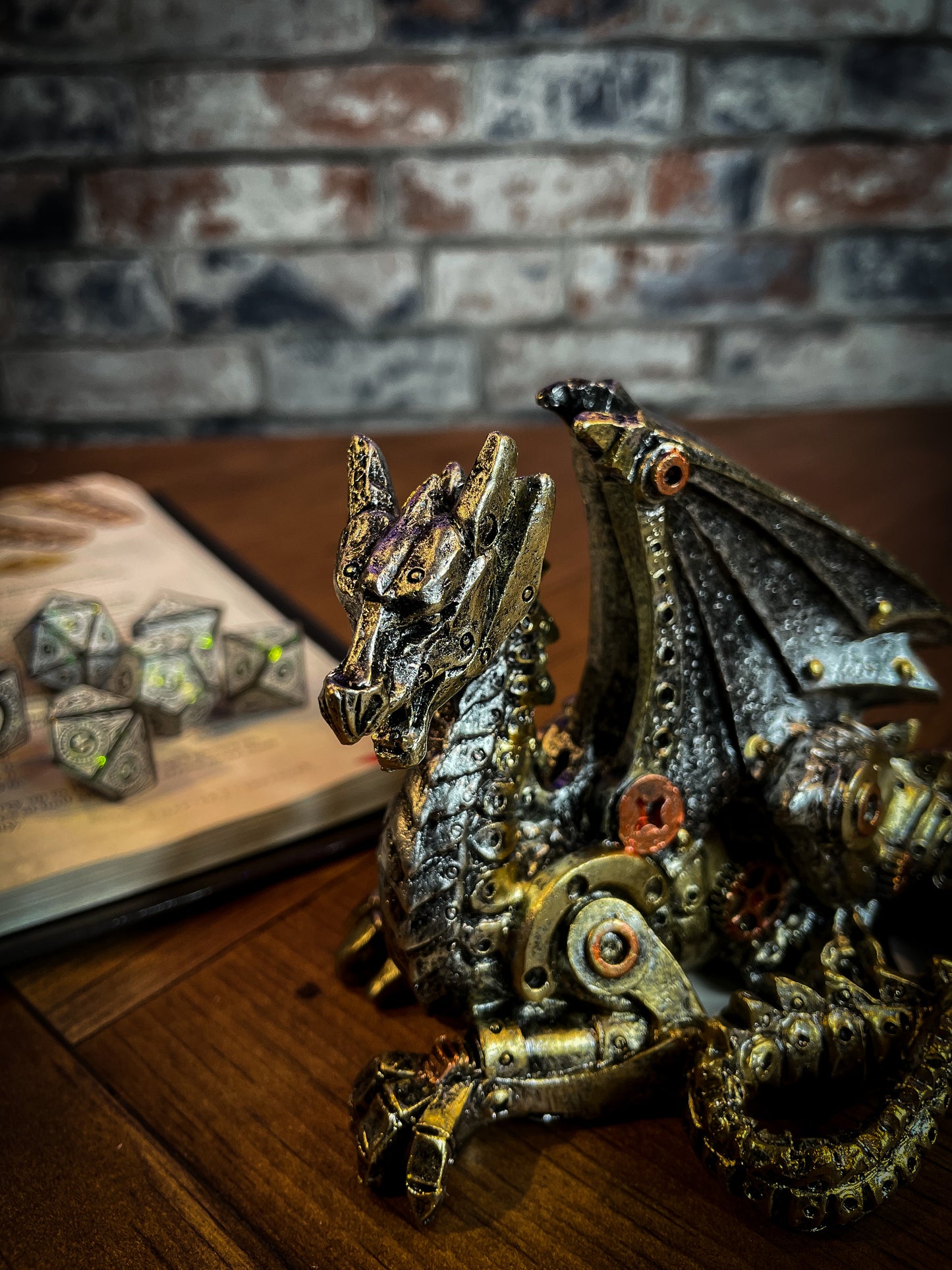 Mechanical Hatchling Steampunk Dragon Figurine. Free UK Delivery by Fandomonium