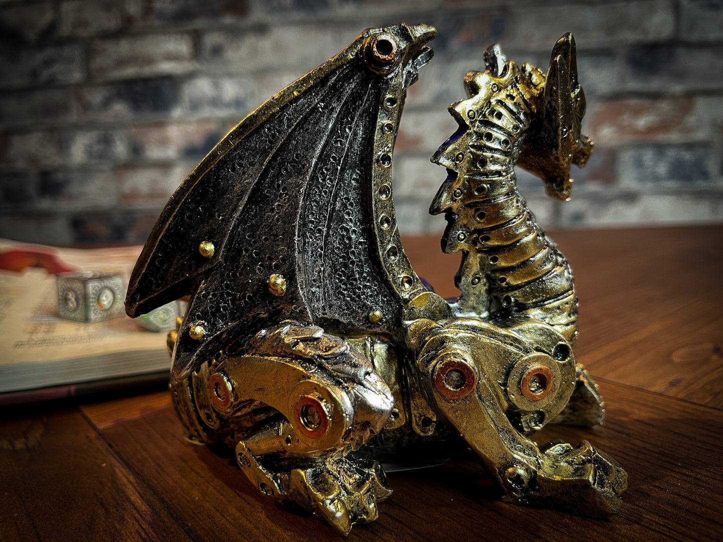 Mechanical Hatchling Steampunk Dragon Figurine. Free UK Delivery by Fandomonium