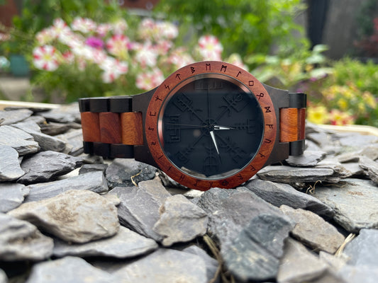 Vegvisir Design Walnut Wooden Eco Watch